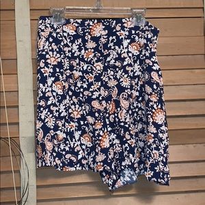 Zara floral shorts.